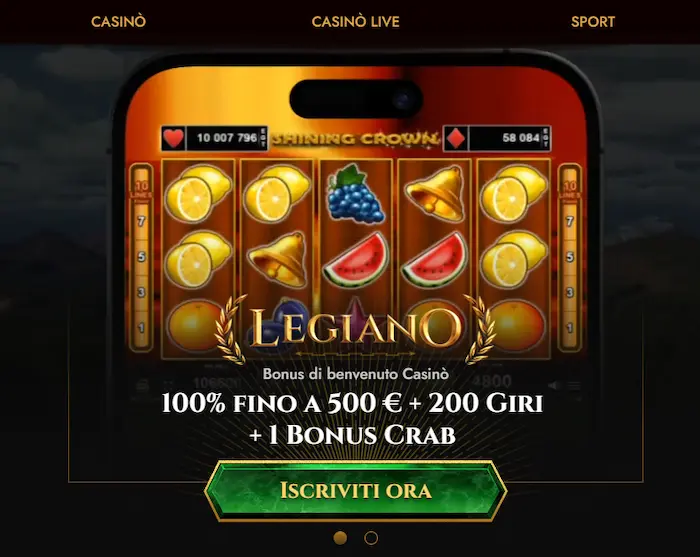 legiano casino Gameplay