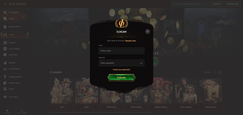 legiano casino Gameplay
