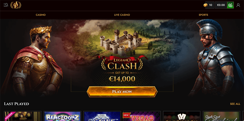 legiano casino Gameplay