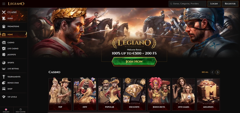 legiano casino Gameplay
